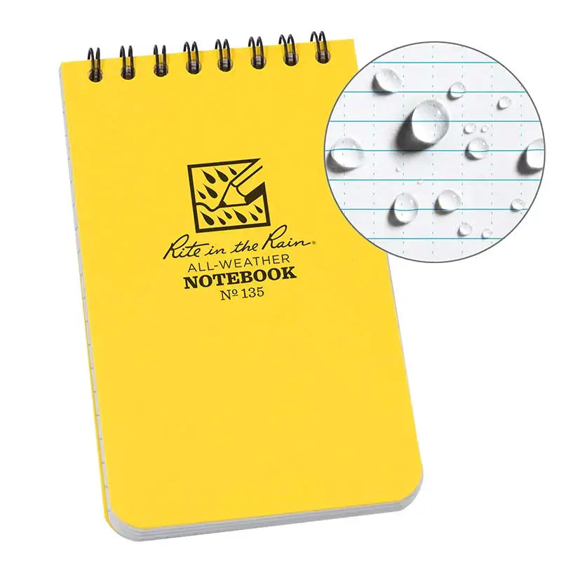 Rite In The Rain Top Sprial Notebook 3"x 5"