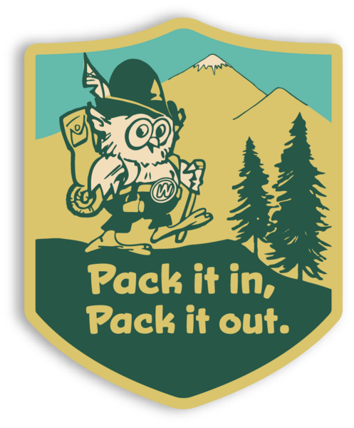 Pack it in, Pack it out. Sticker