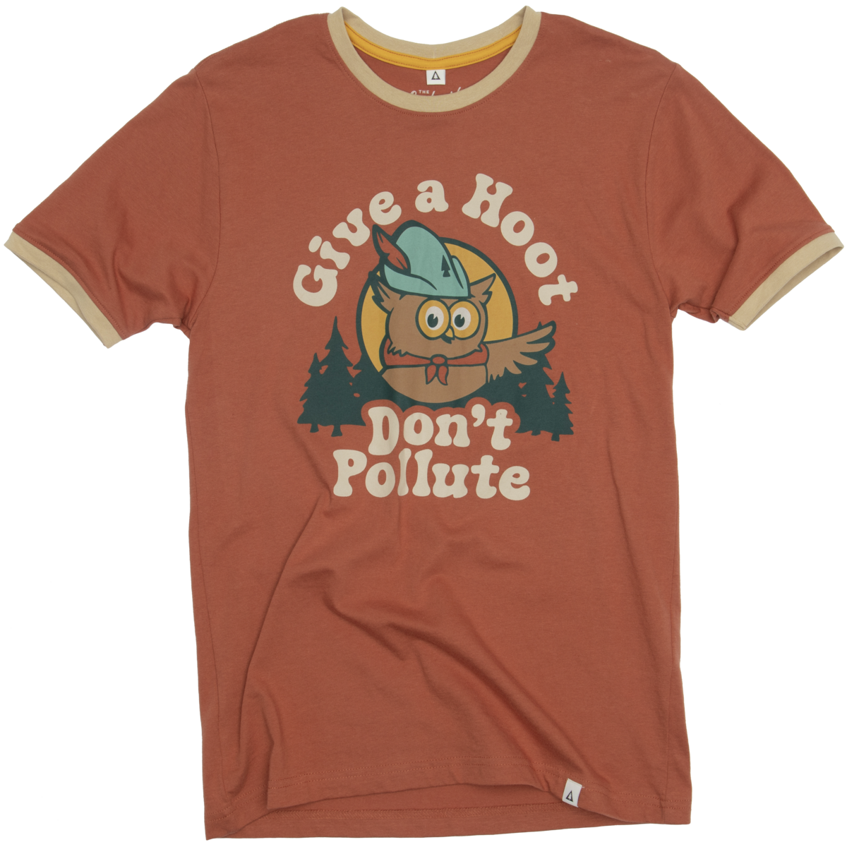 Give A Hoot Unisex Short Sleeve Ringer Tee