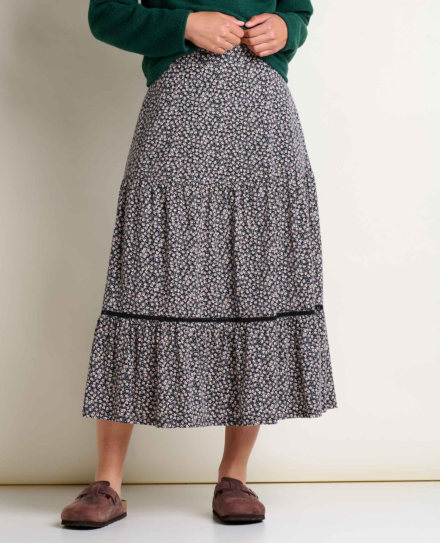 Toad & Co Marigold Tiered Midi Skirt