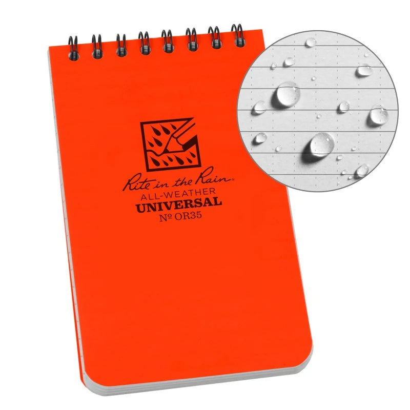 Rite In The Rain Top Sprial Notebook 3"x 5"