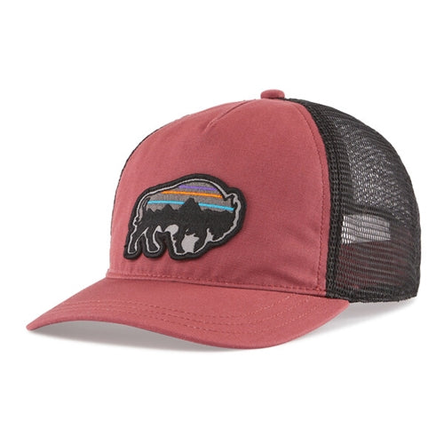 Red patagonia trucker hat discount