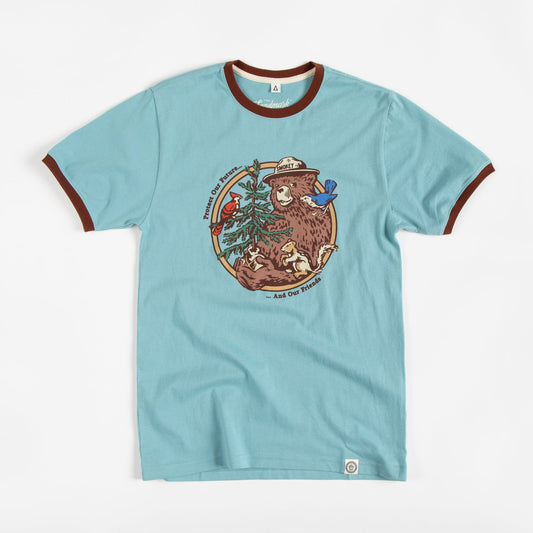 Smokey's Friends Unisex Short Sleeve Ringer Tee