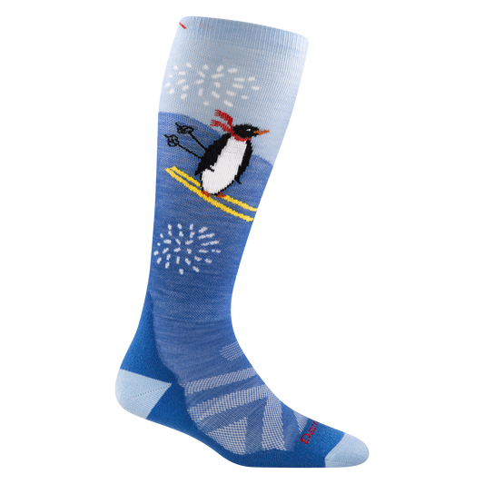 Darn Tough 3808 Kids Penguin Peak Over-the-Calf Midweight Ski & Snowboard Socks