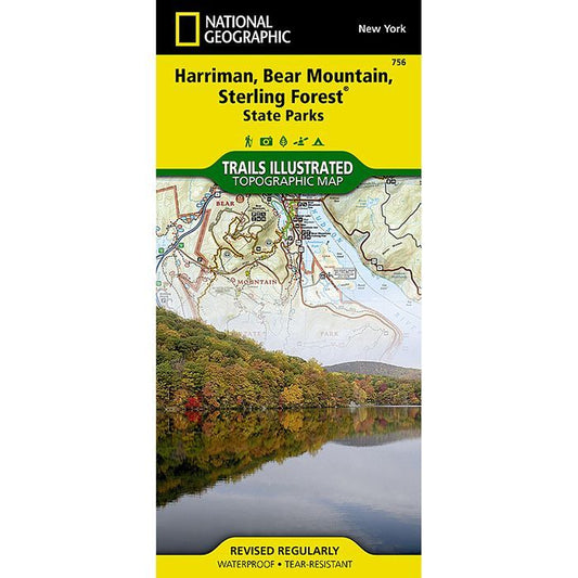 Nat Geo Harriman/Bear Mountain/Sterling Forest Map