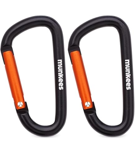 munkees D Carabiner 60mm x2
