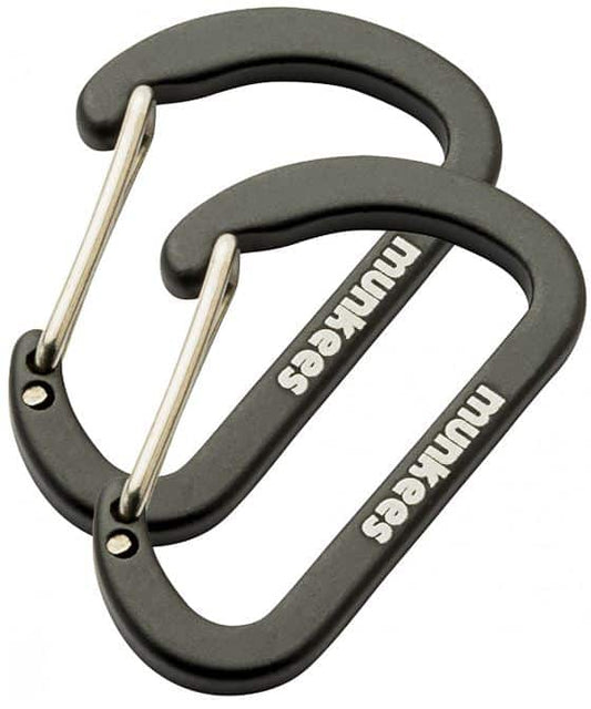 Munkees 40 mm Flat Wiregate Carabiner x2