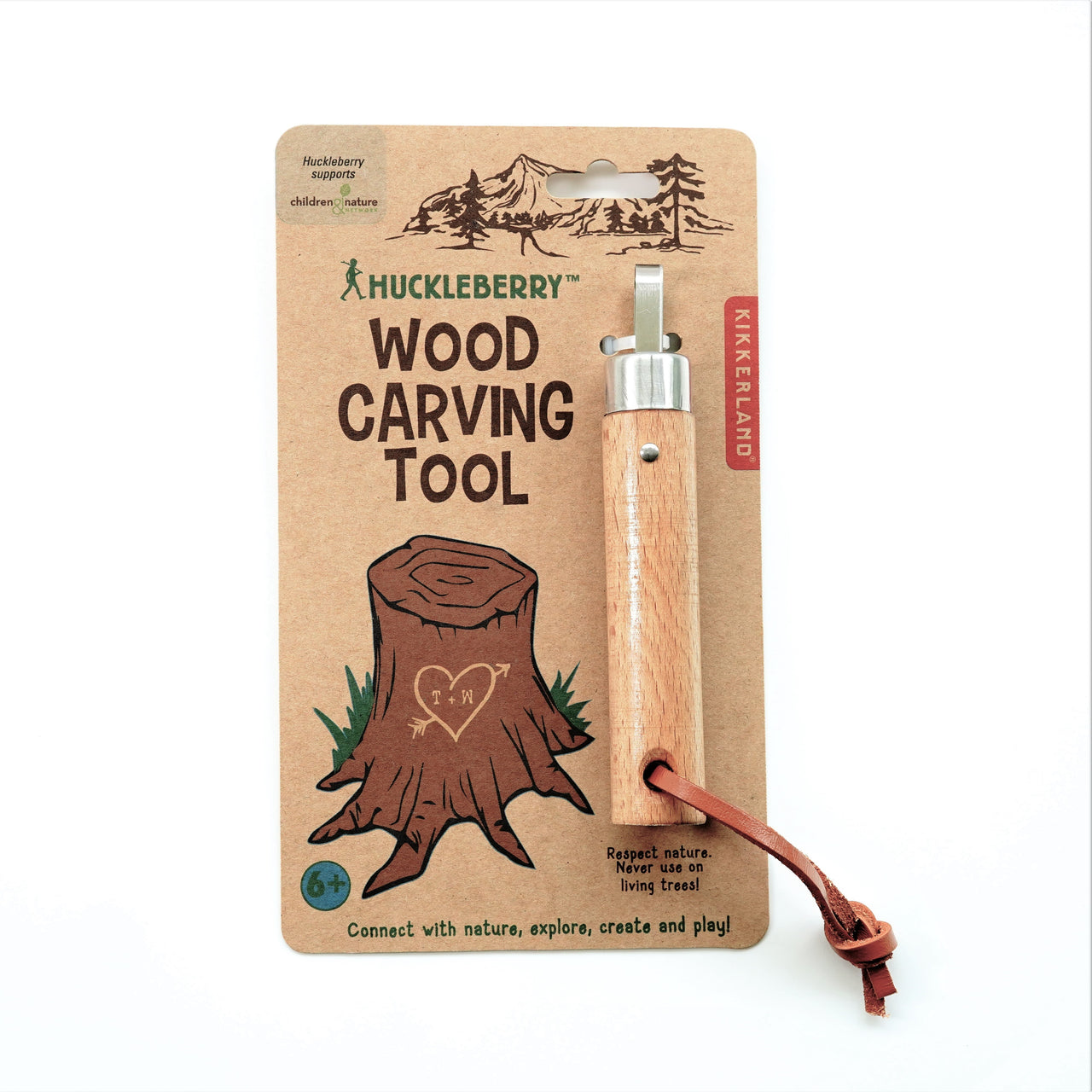 Kikkerland Huckleberry Wood Carving Tool
