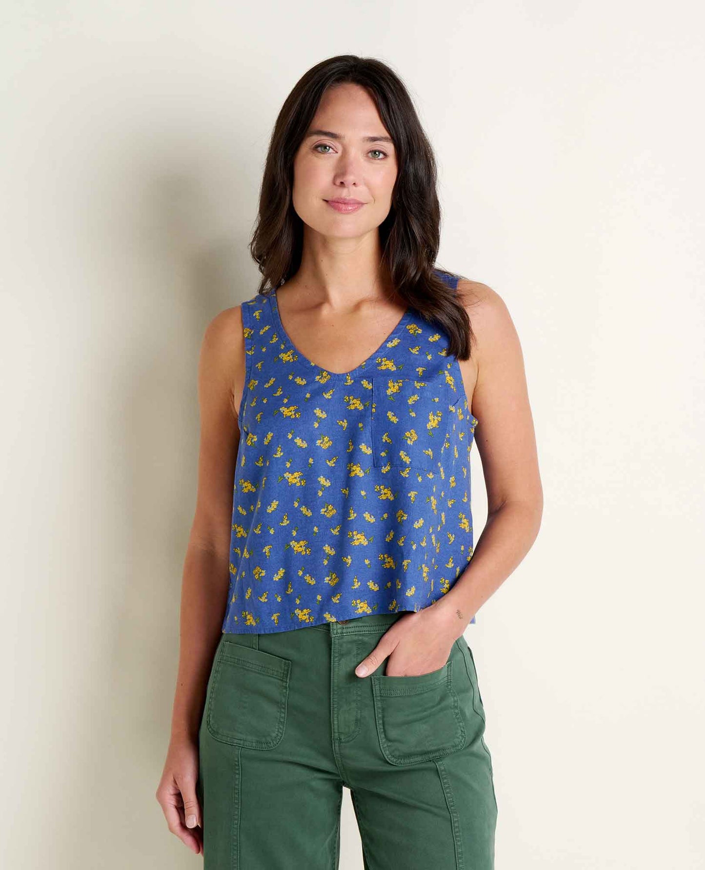 Toad & Co Taj Hemp Button Back Tank
