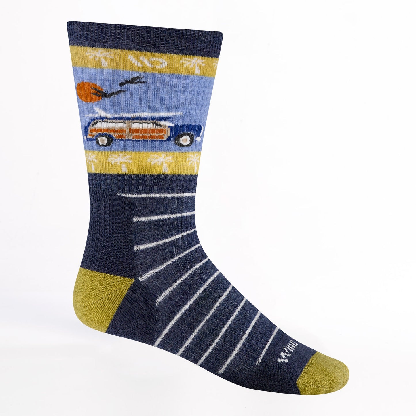 Wide Open 9008 Men's Way Back Cushioned Crew Socks