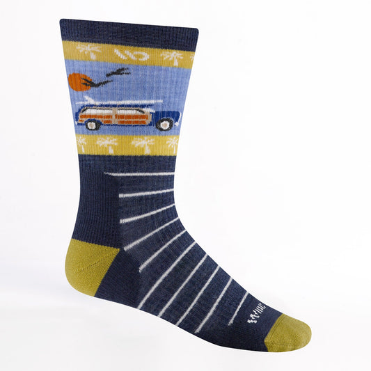 Wide Open 9008 Men's Way Back Cushioned Crew Socks
