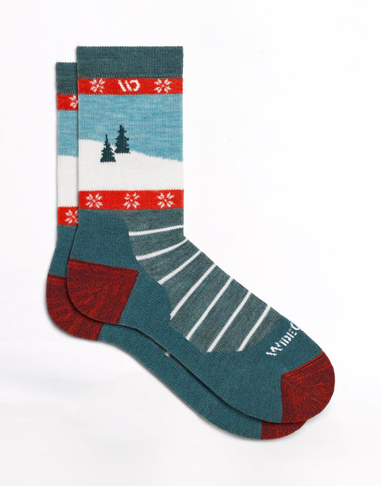 Wide Open 9506 Women's Sleigh All Day Cushioned Crew Socks
