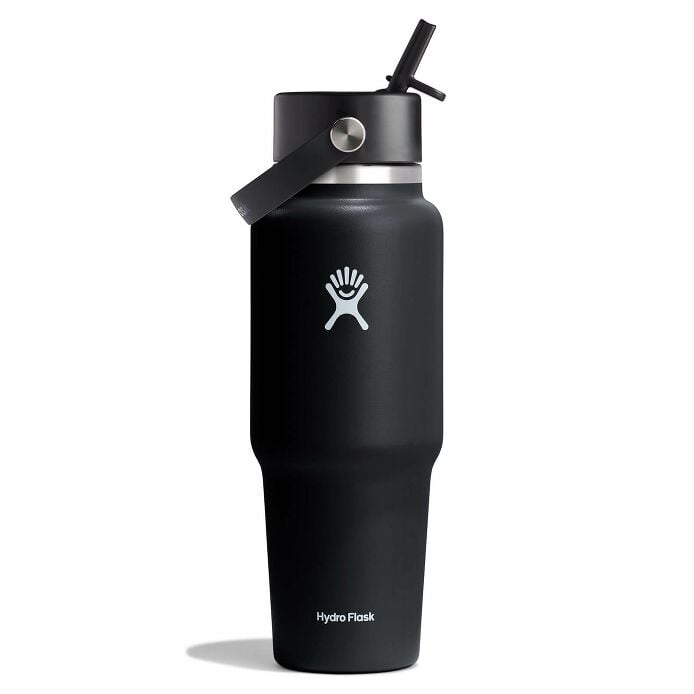 Hydroflask 32 oz Wide Mouth Travel Bottle with Flex Straw Cap
